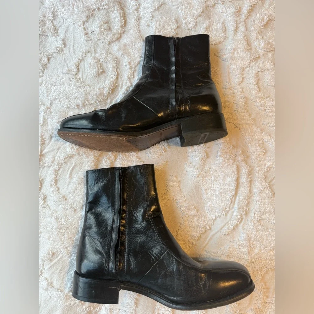 Florsheim Black Leather Beatle Men's Boots Size 8.5 - Picture 2 of 9